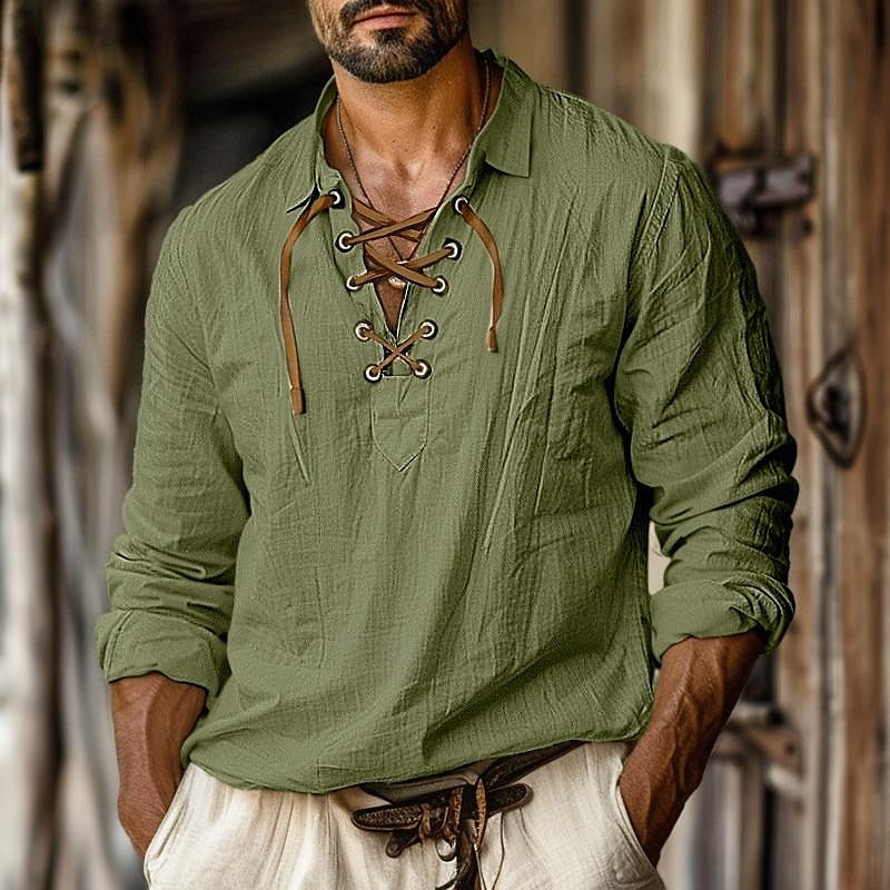 Classic Fit Mens Long Sleeve Casual Shirt