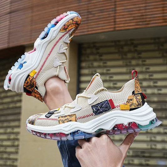 Women's Fashionable Chunky Sneakers - BritishElegance