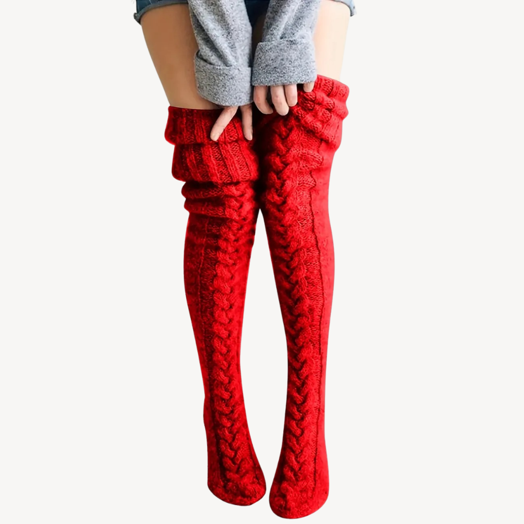 Women’s Knit Thigh-High Socks