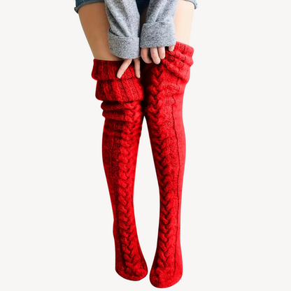 Women’s Knit Thigh-High Socks