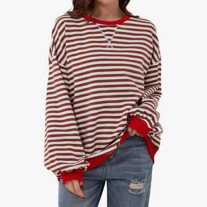 Women's Striped Long Sleeve Top