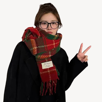 Plaid Woolen Scarf