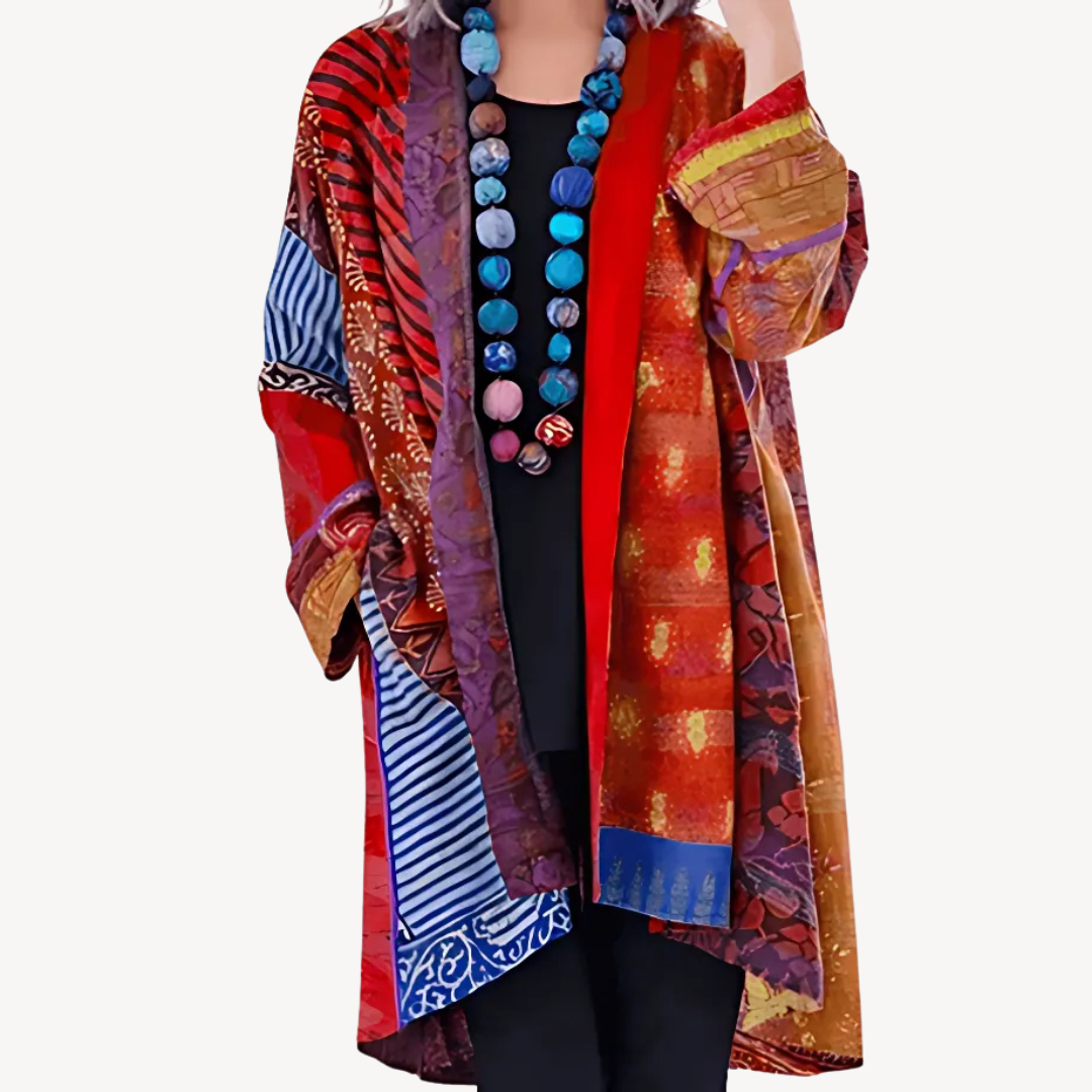 Patterned Kimono Cardigan for Women