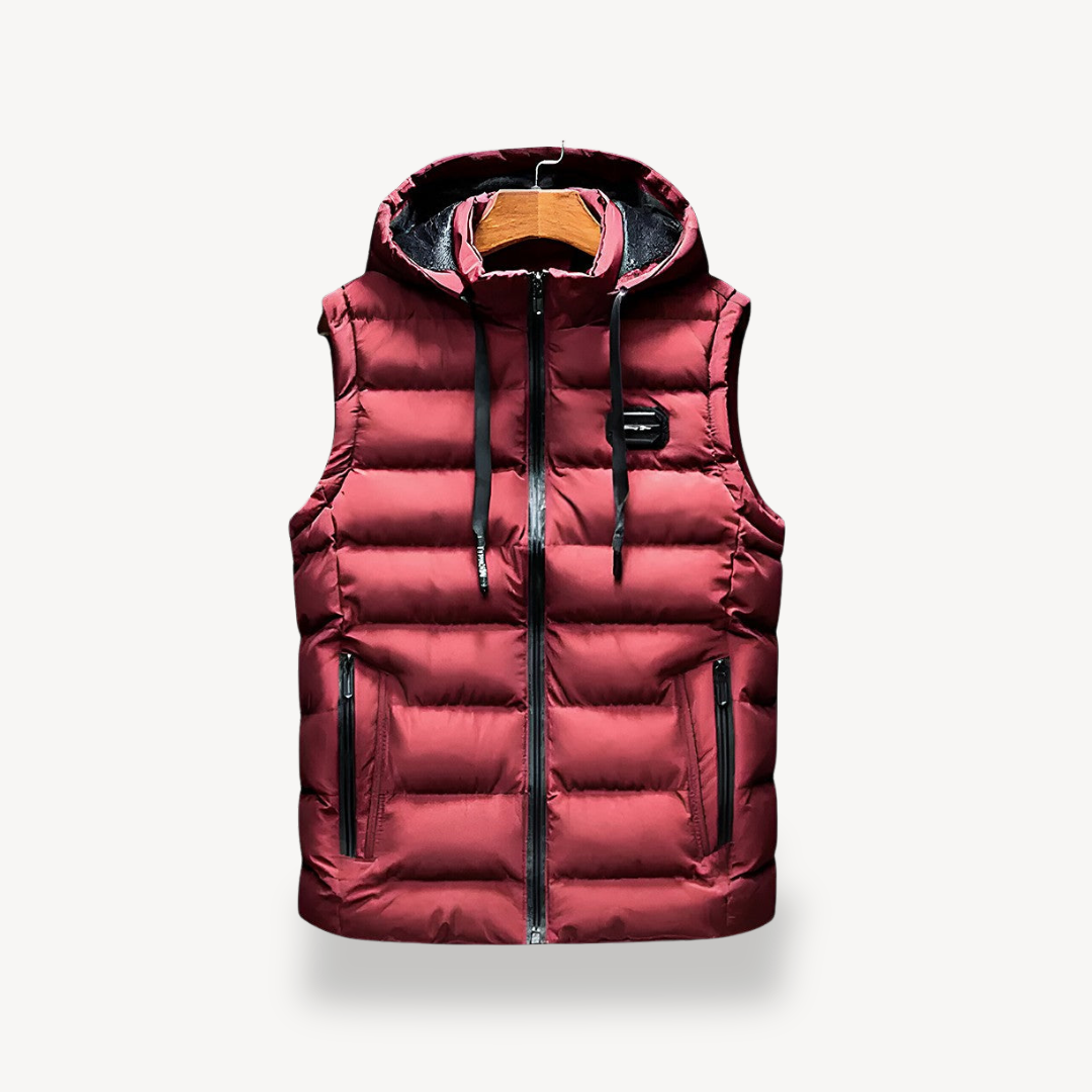 Men's Puffer Vest with Hood