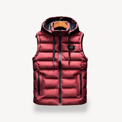 Men's Puffer Vest with Hood