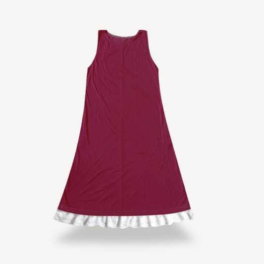 Women's Cotton Lace Hem Dress