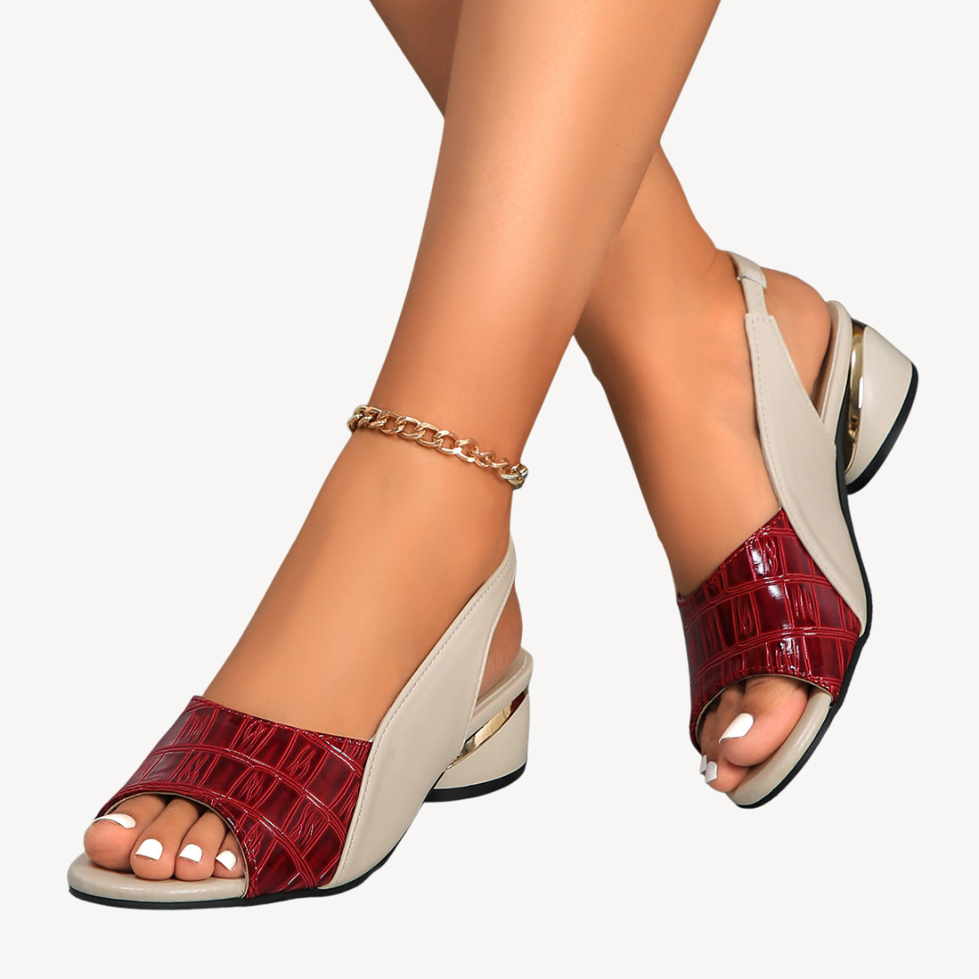 Orthopedic Slingback Heeled Sandals for Women