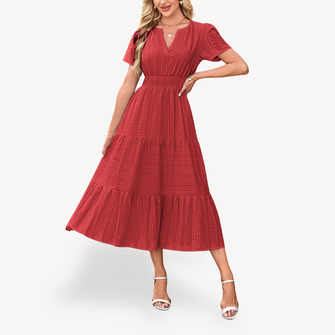 Tiered Midi Dress for Women