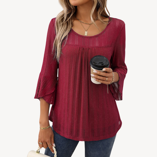 Bell Sleeve Tunic Top for Women