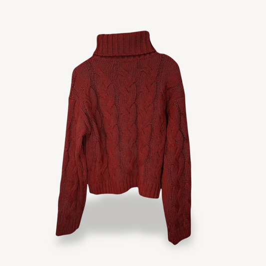 Cable Knit Turtleneck Sweater