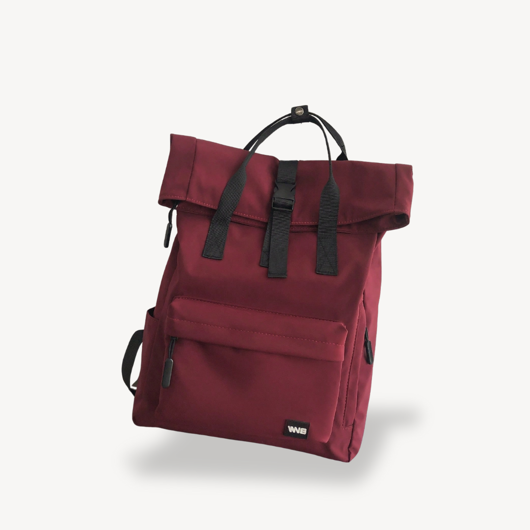 Women's Polyester Roll Top Backpack