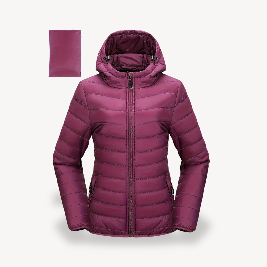 Women’s Packable Puffer Jacket with Hood