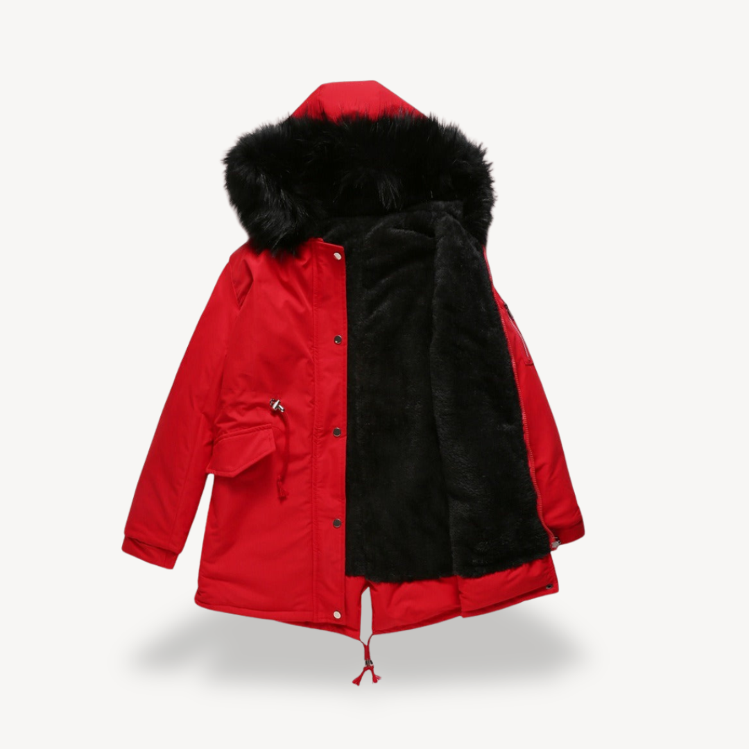 Women’s Faux Fur Hooded Parka Jacket