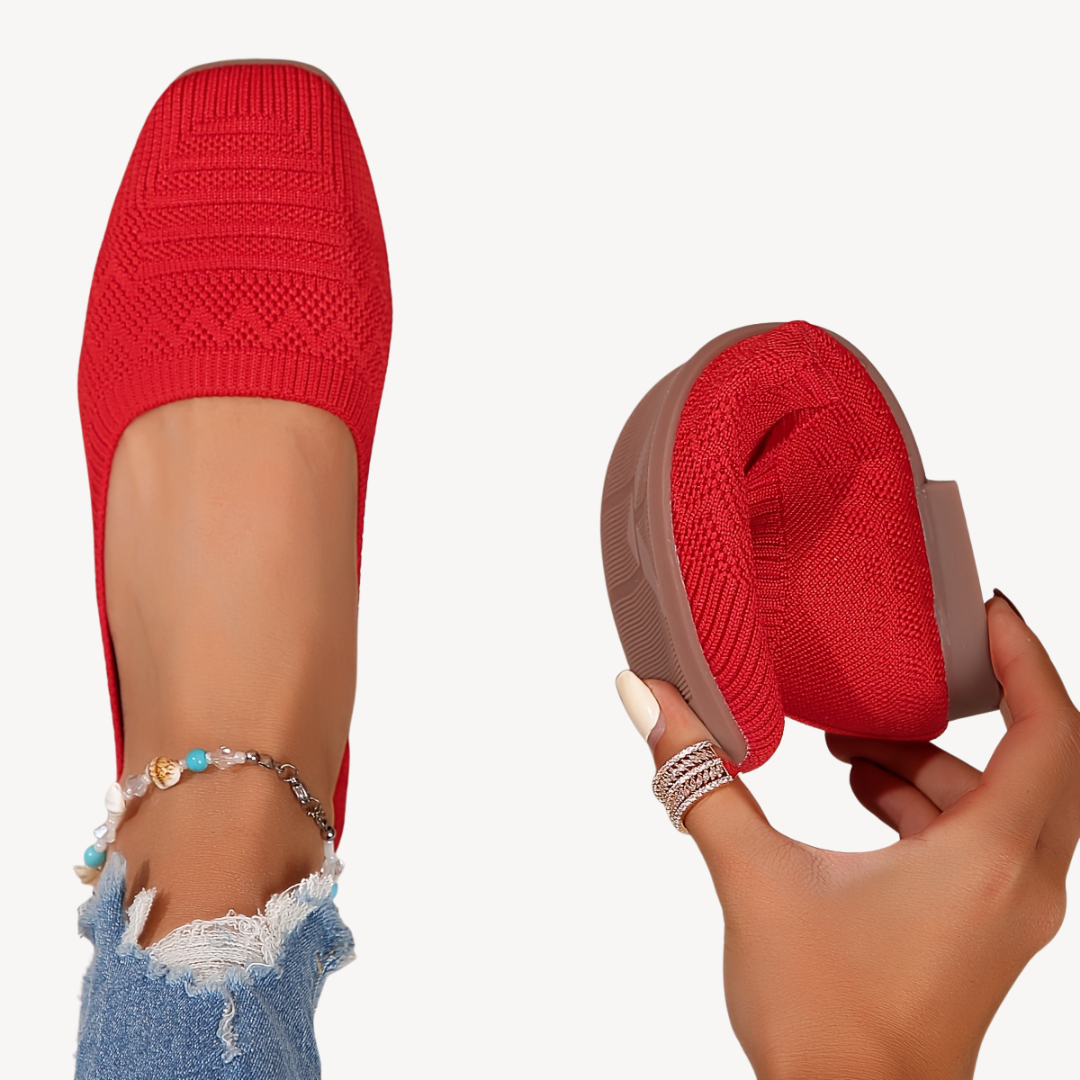Women's Orthopedic Square Toe Flats
