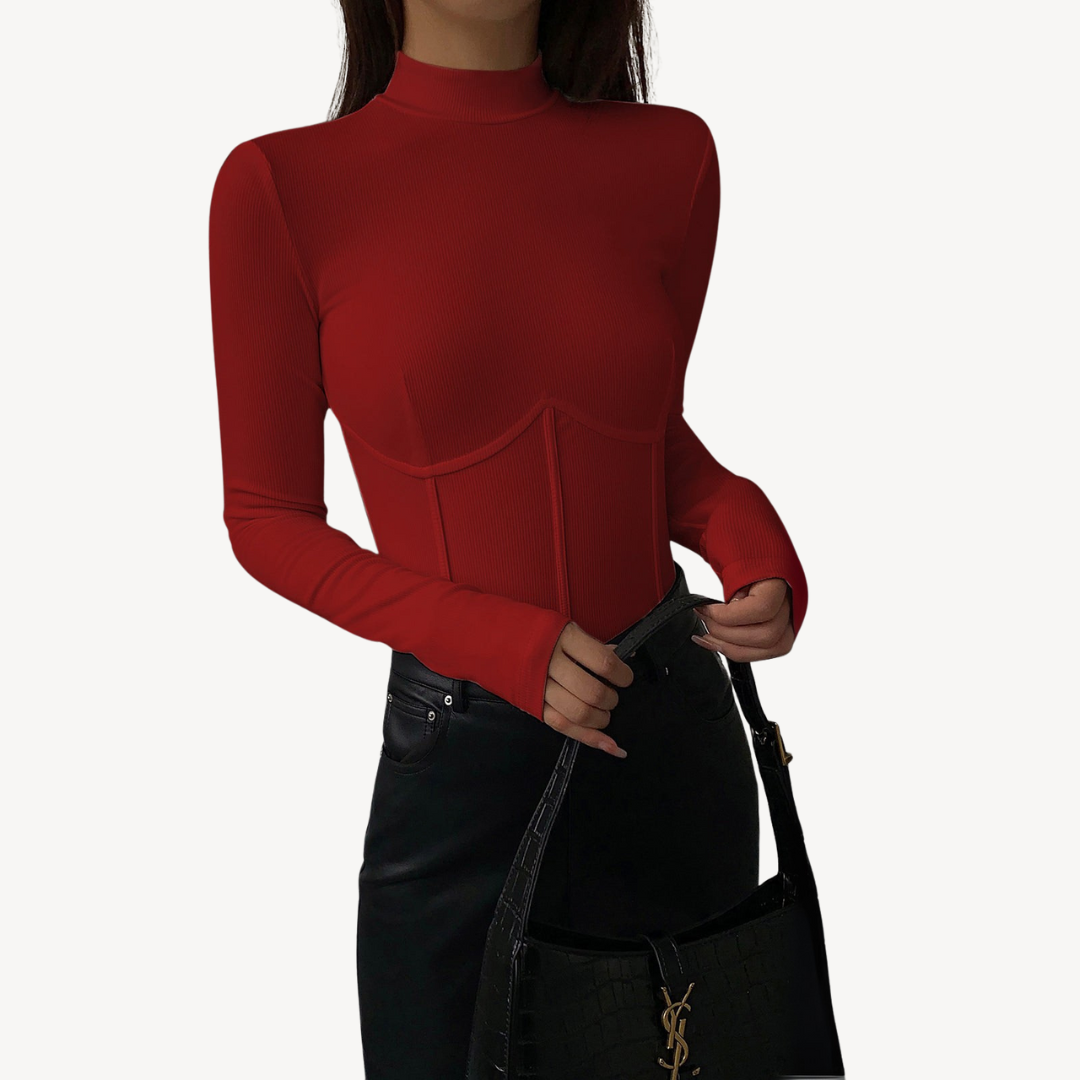 Ribbed Corset Top for Women