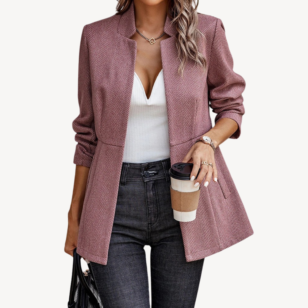 Women’s Herringbone Blazer Jacket