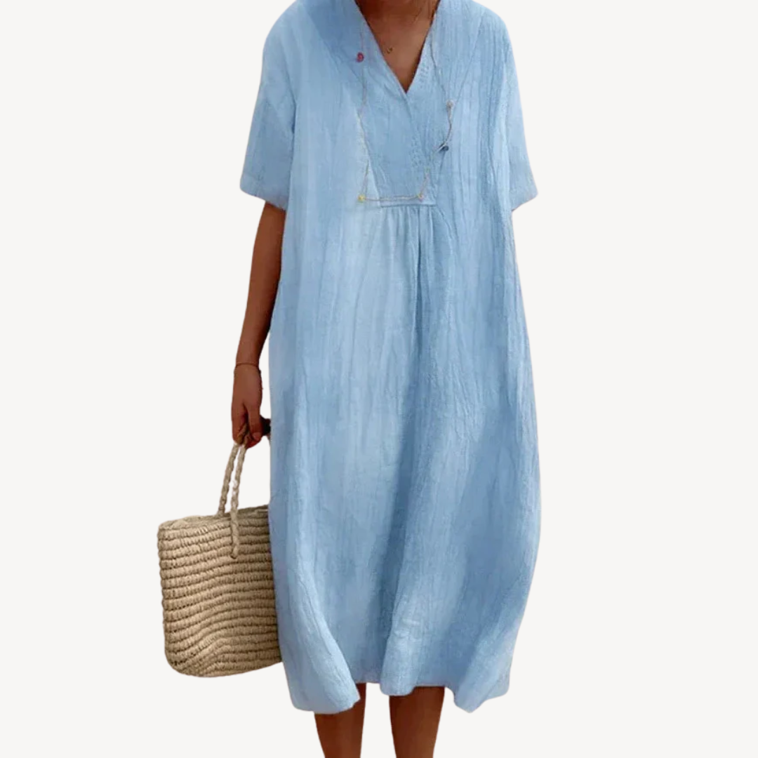 Women’s Midi Beach Dress Loose Fit Summer