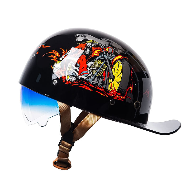 Durable Motorcycle Baseball Helmet ABS Protection