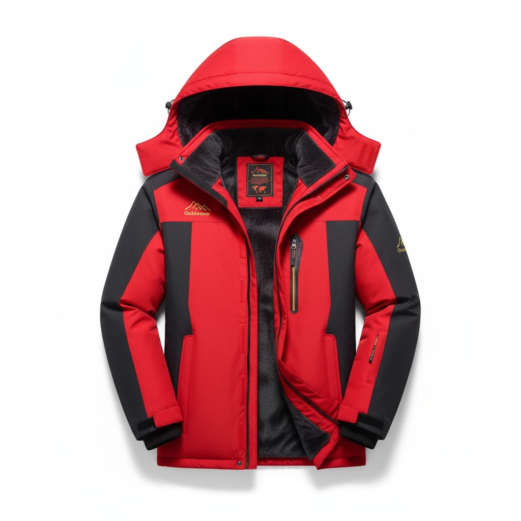 Waterproof Men's Fleece Jacket for Outdoor Activities