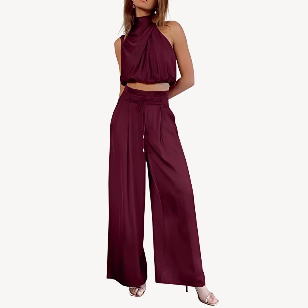 Women's Satin Two-Piece Set