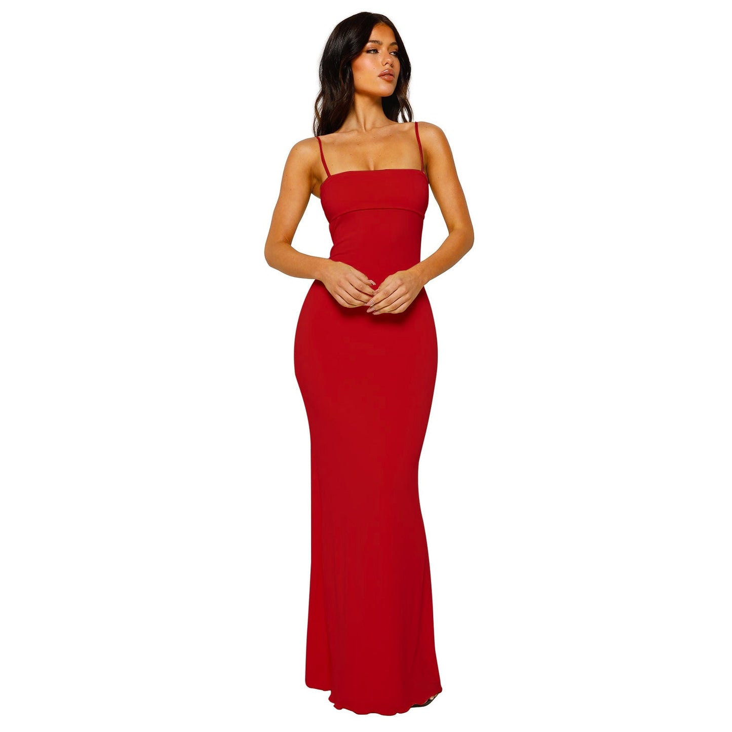 Alessia – Women’s Backless Bodycon Maxi Dress