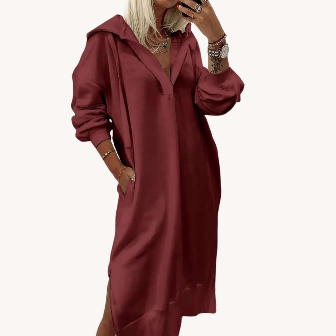 Women's Hooded Sweatshirt Dress