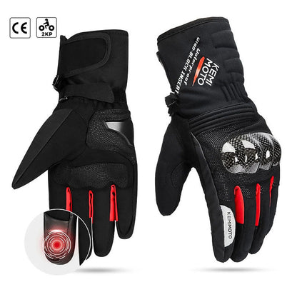 Warm Insulated Motorcycle Gloves for Winter Riding