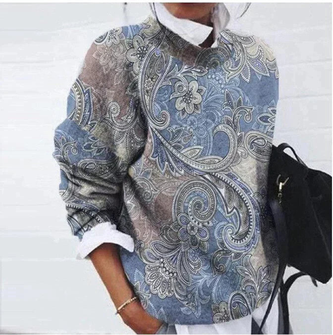 Refined Printed Sweater - Sienna