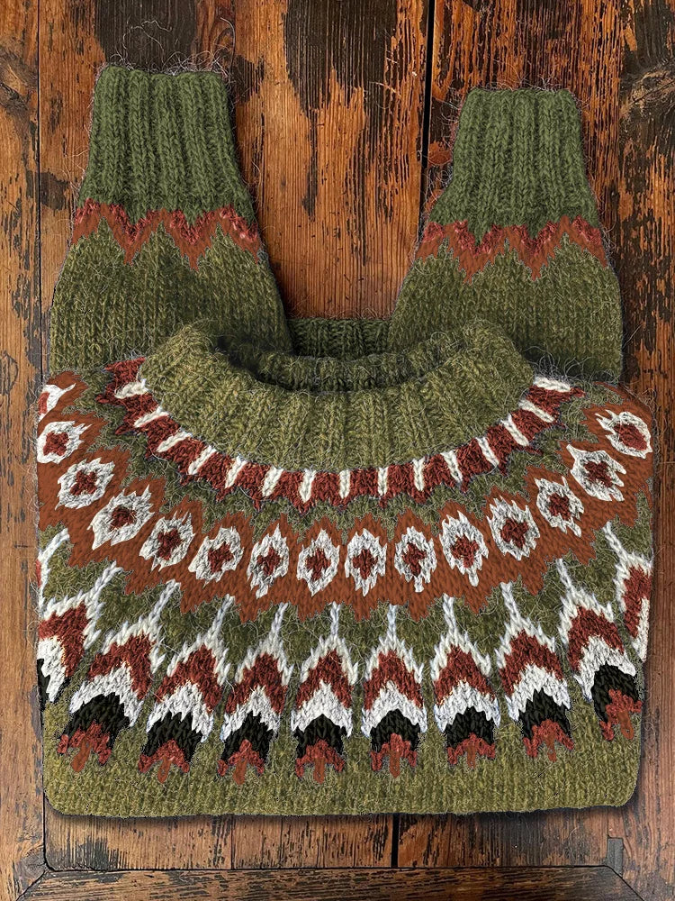 Retro Knit Jumper for Women - Eloise