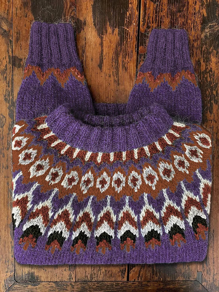 Retro Knit Jumper for Women - Eloise