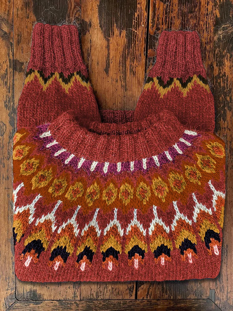 Retro Knit Jumper for Women - Eloise