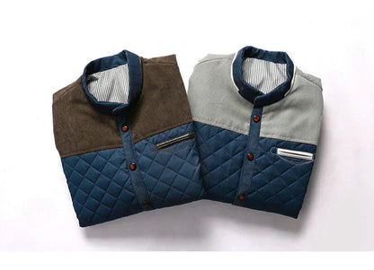 Retro windbreaker with stand-up collar for men - Orlando
