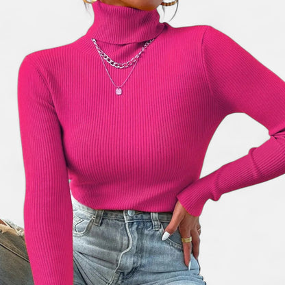 Cassy | Women’s Turtleneck Sweater | Knitted