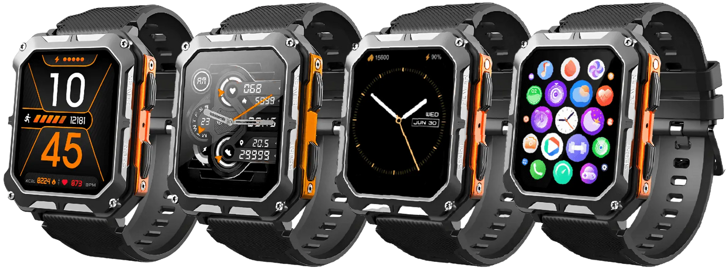 Rugged Smartwatch with Heart Rate Monitor & Step Tracker - EnduranceX