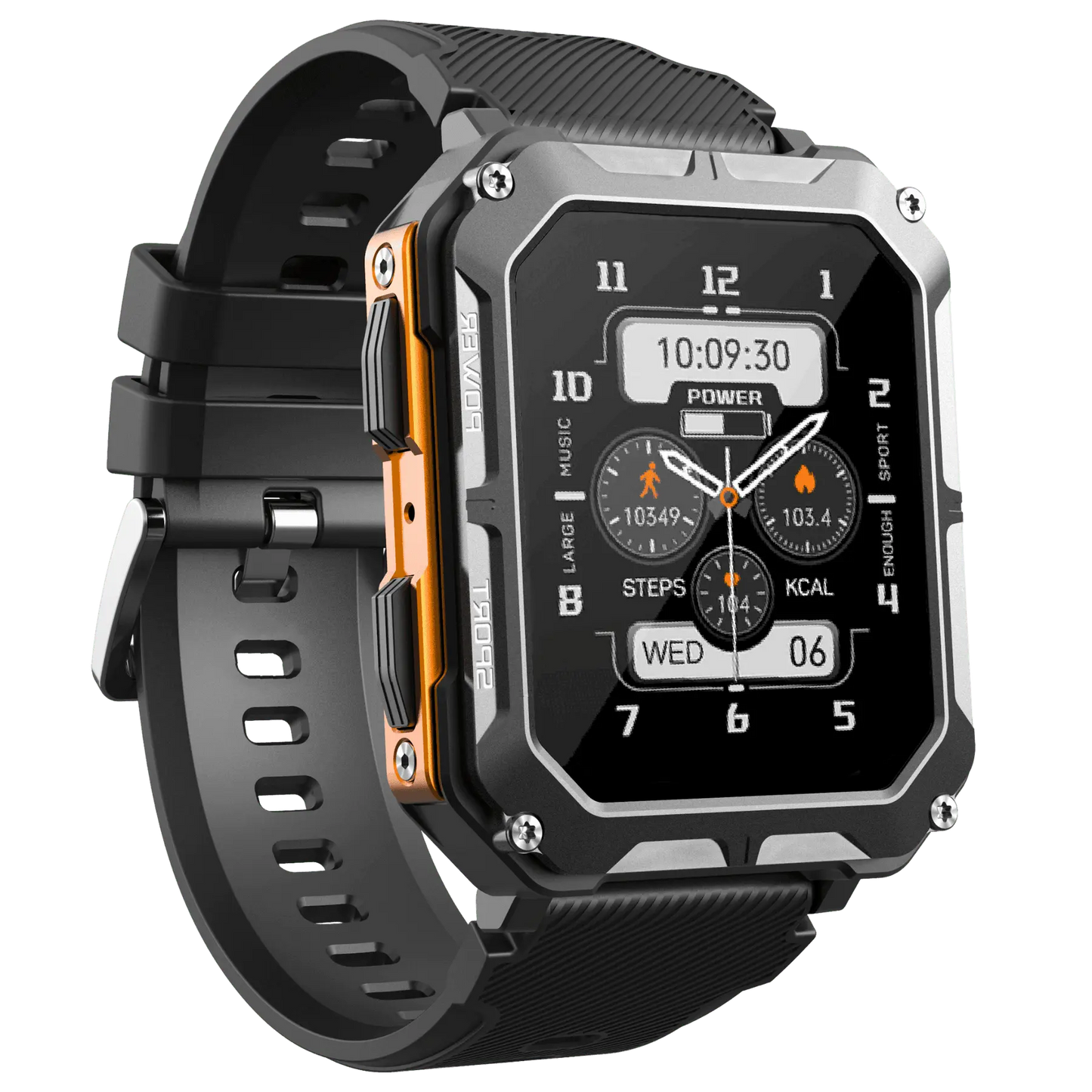 Rugged Smartwatch with Heart Rate Monitor & Step Tracker - EnduranceX