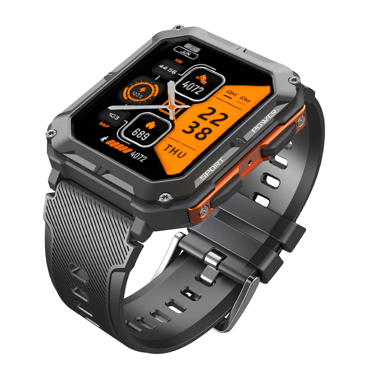 Rugged Smartwatch with Heart Rate Monitor & Step Tracker - EnduranceX