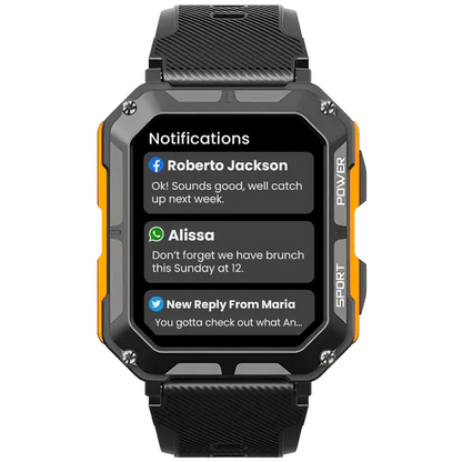 Rugged Smartwatch with Heart Rate Monitor & Step Tracker - EnduranceX