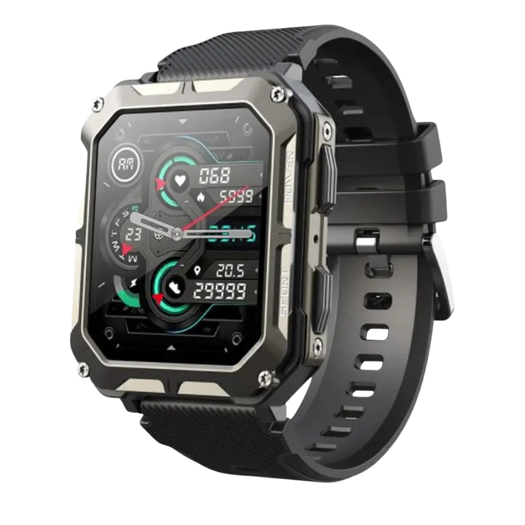 Rugged Smartwatch with Heart Rate Monitor & Step Tracker - EnduranceX