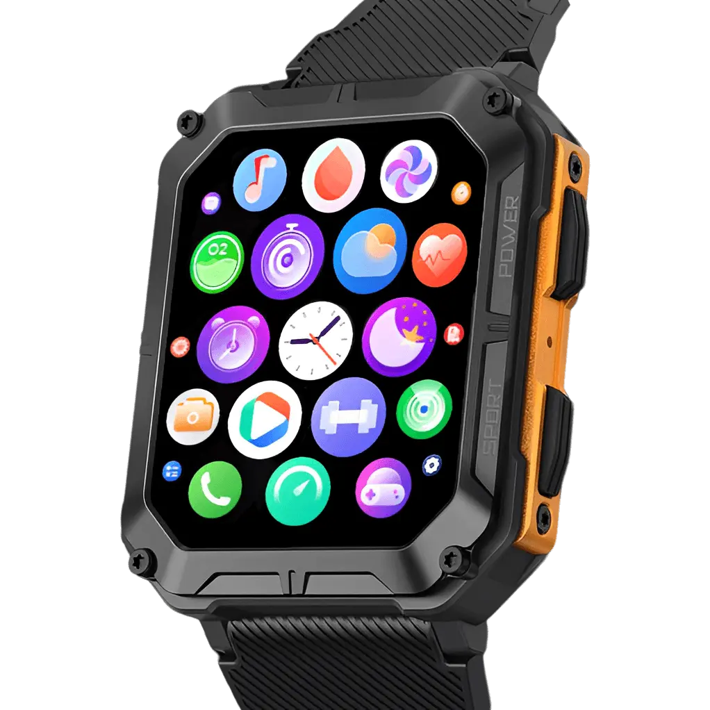 Rugged Smartwatch with Heart Rate Monitor & Step Tracker - EnduranceX