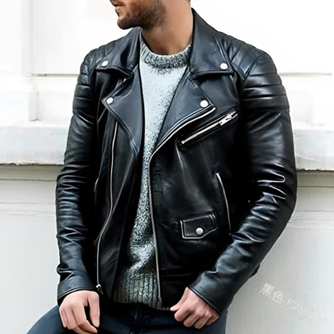 Ryder Leather Biker Jacket