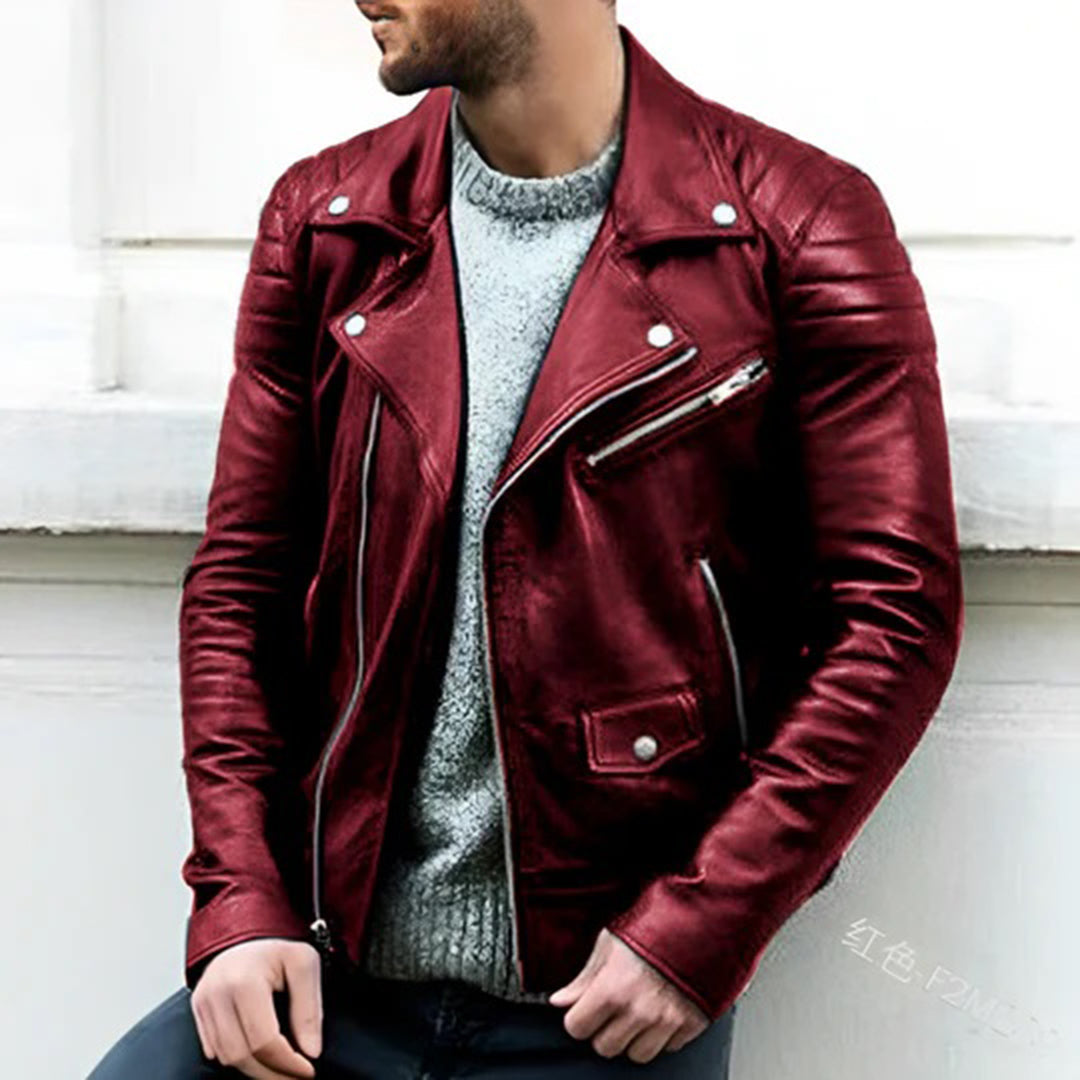 Ryder Leather Biker Jacket