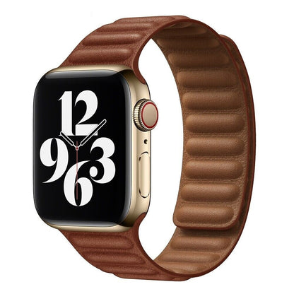 Stylish Leather Magnet Watch Strap