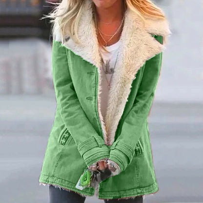 Classic Ladies Snap-Front Coat