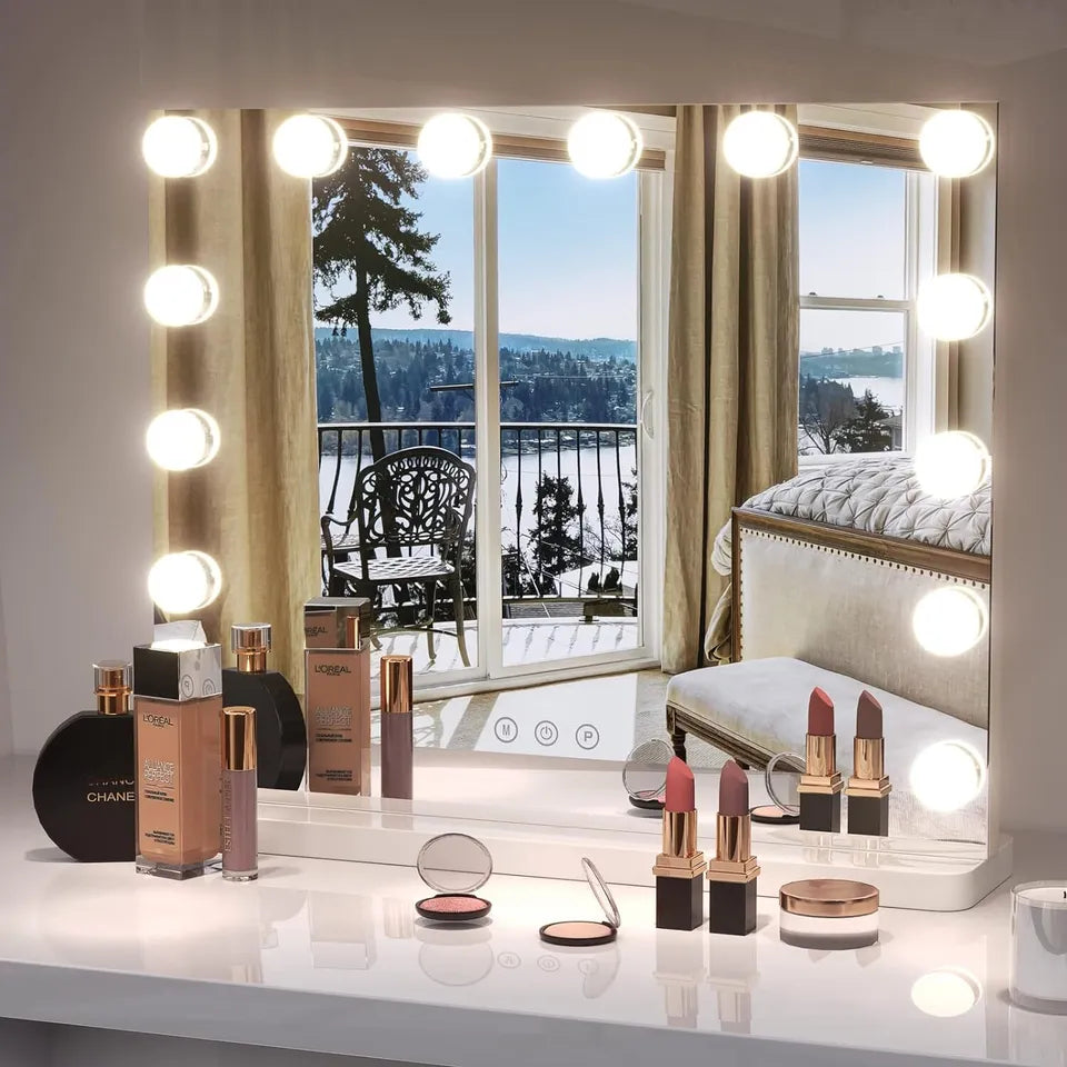 Bright LED Makeup Mirror with Adjustable Light - BritishElegance
