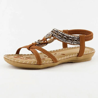 Women's Orthopedic Beaded Flat Sandals