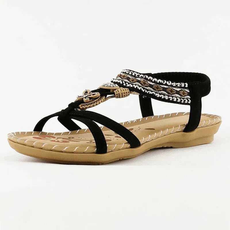 Women's Orthopedic Beaded Flat Sandals