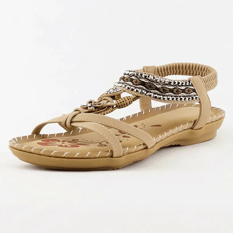 Women's Orthopedic Beaded Flat Sandals