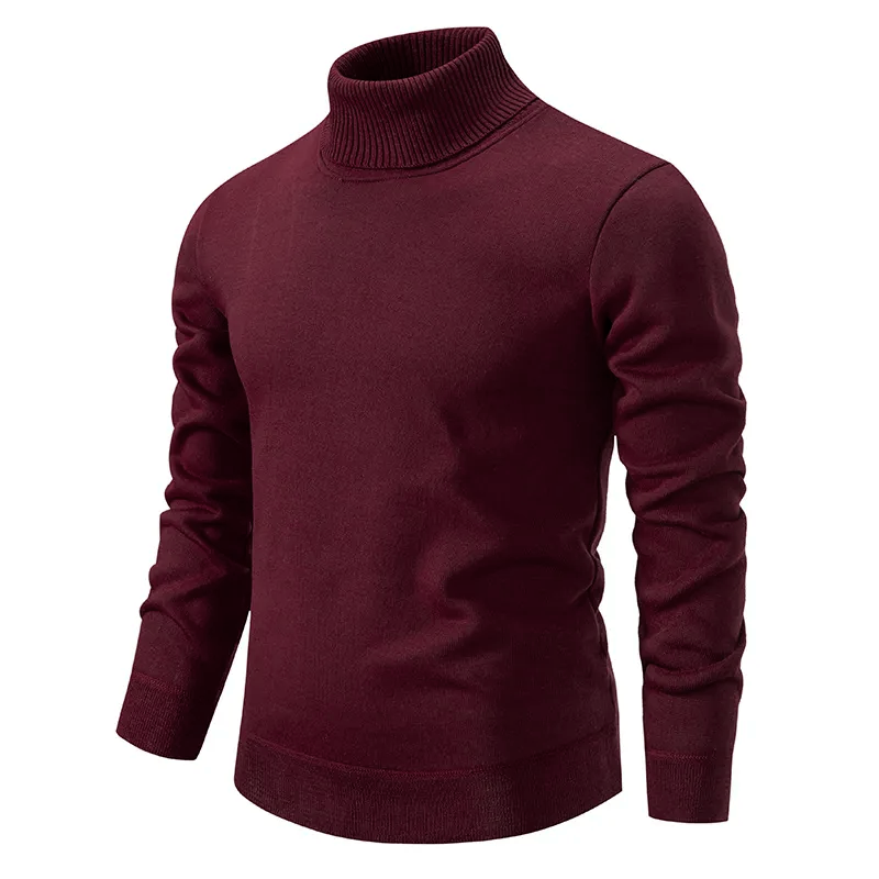 Men’s Cotton Turtleneck Jumper – Premium Knitwear for Autumn