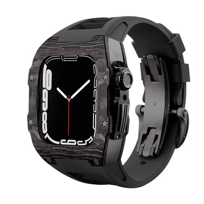 Slim Carbon Fiber Apple Watch Case Cover - BritishElegance