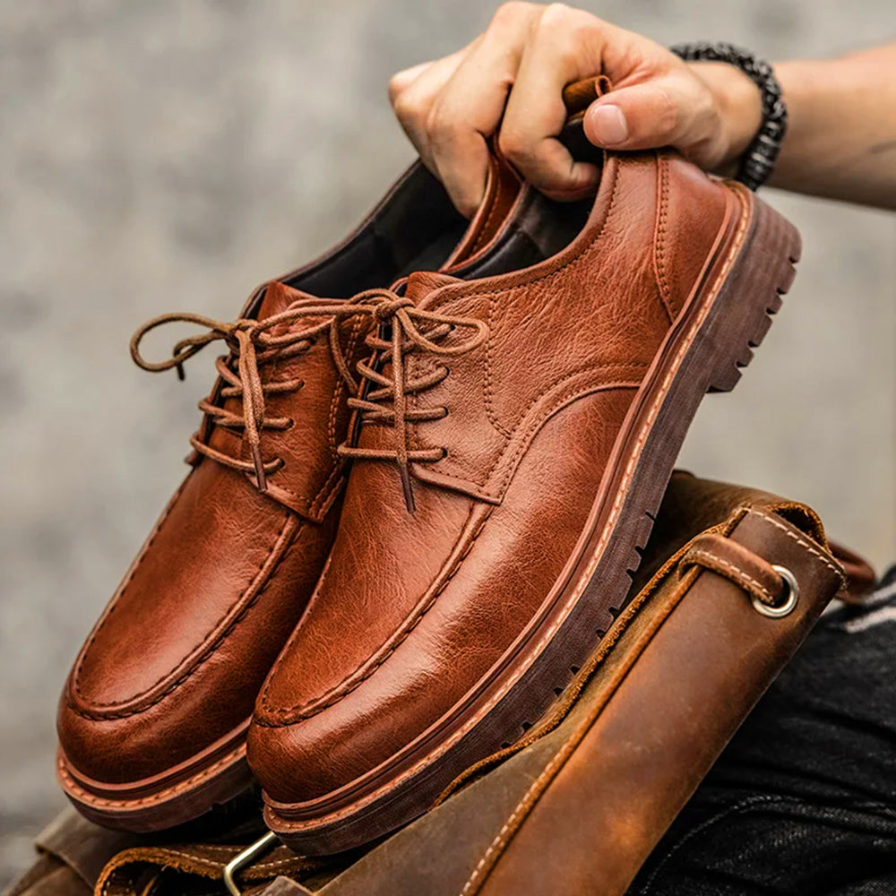 Classic Leather Mens Dress Shoes - BritishElegance